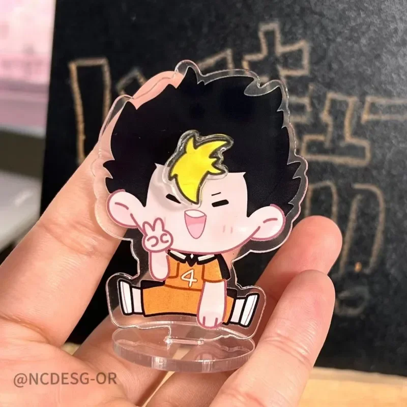 Anime Game Haikyuu!! Yu Nishinoya Cosplay Acrylic Rotary stand Cute Standing Sign Student Xmas Gift Desktop Decor Decoration