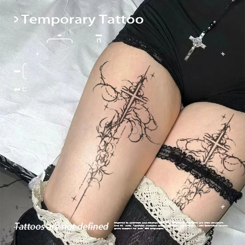 Temporary Tattoos Dark Thorn Herbal Juice Tattoo Sticker Fake Tatto Cheap Goods Stickers Sexy Adult Girl Tool Novelty in Toys
