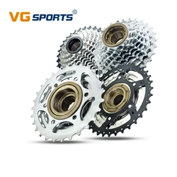 VG Sports Bike Sprocket 5/6/7/8/9/10/11 Speed Thread Freewheel 14-28T 13-28/32T 11-32/36T Cogs Compatible with rotary Hub