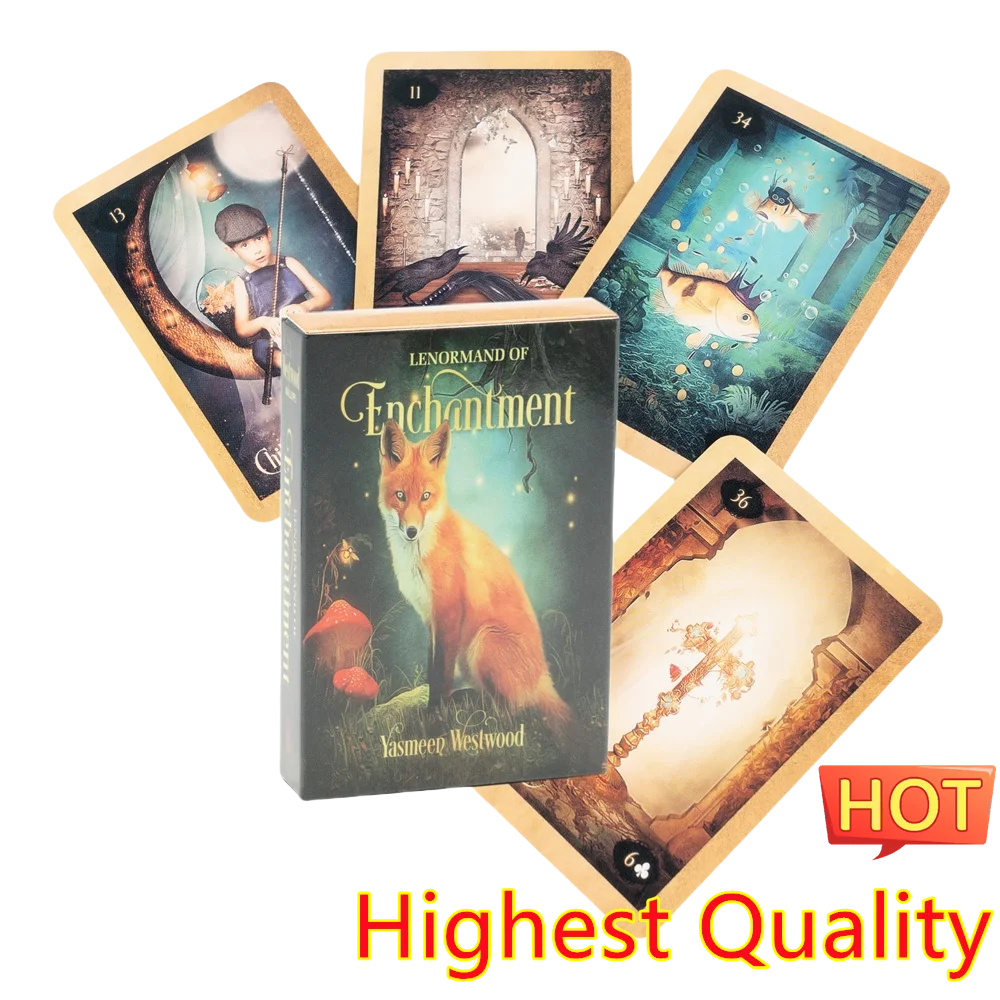 Jeździec Waite Lenormand Of Enchantment Karty Tarota Magic Arts Talia Gry Karciane Czarownica Karty Tarota Karta Wyroczni
