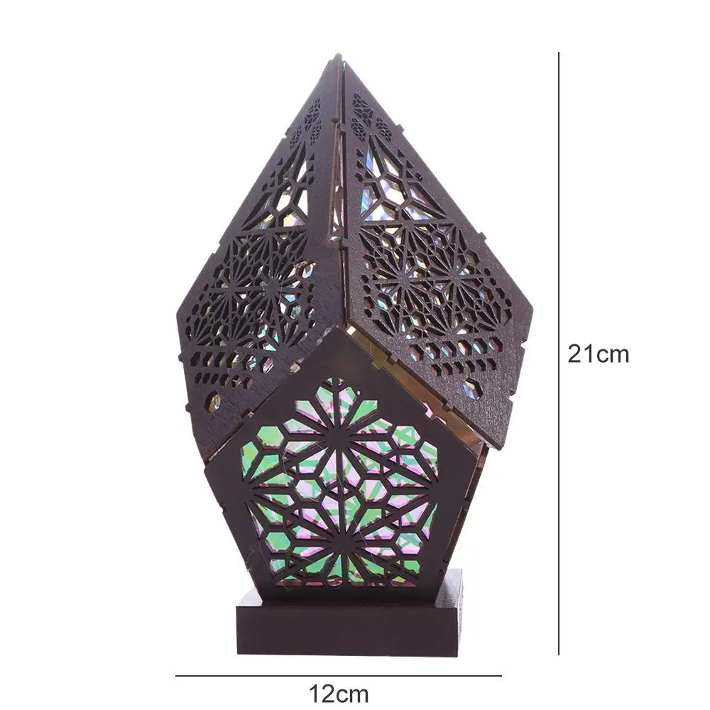 Multifunctional Colorful Bohemian Floor Projection Lamp USB Glowing LED Projection Light Retro Waterproof Night Lights Garden