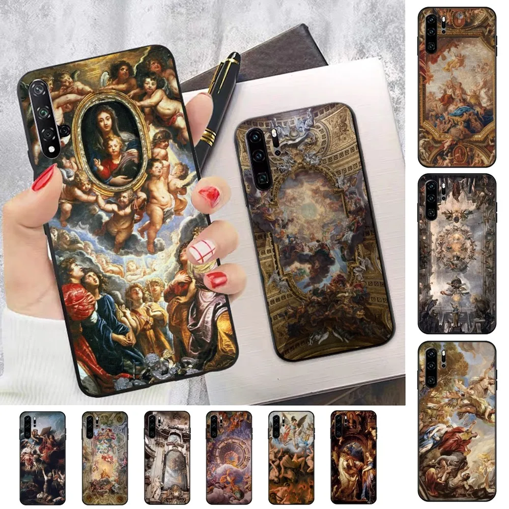 Baroque Religious Art Phone Case For Huawei P 8 9 10 20 30 40 50 Pro Lite Psmart Honor 10 lite 70 Mate 20lite