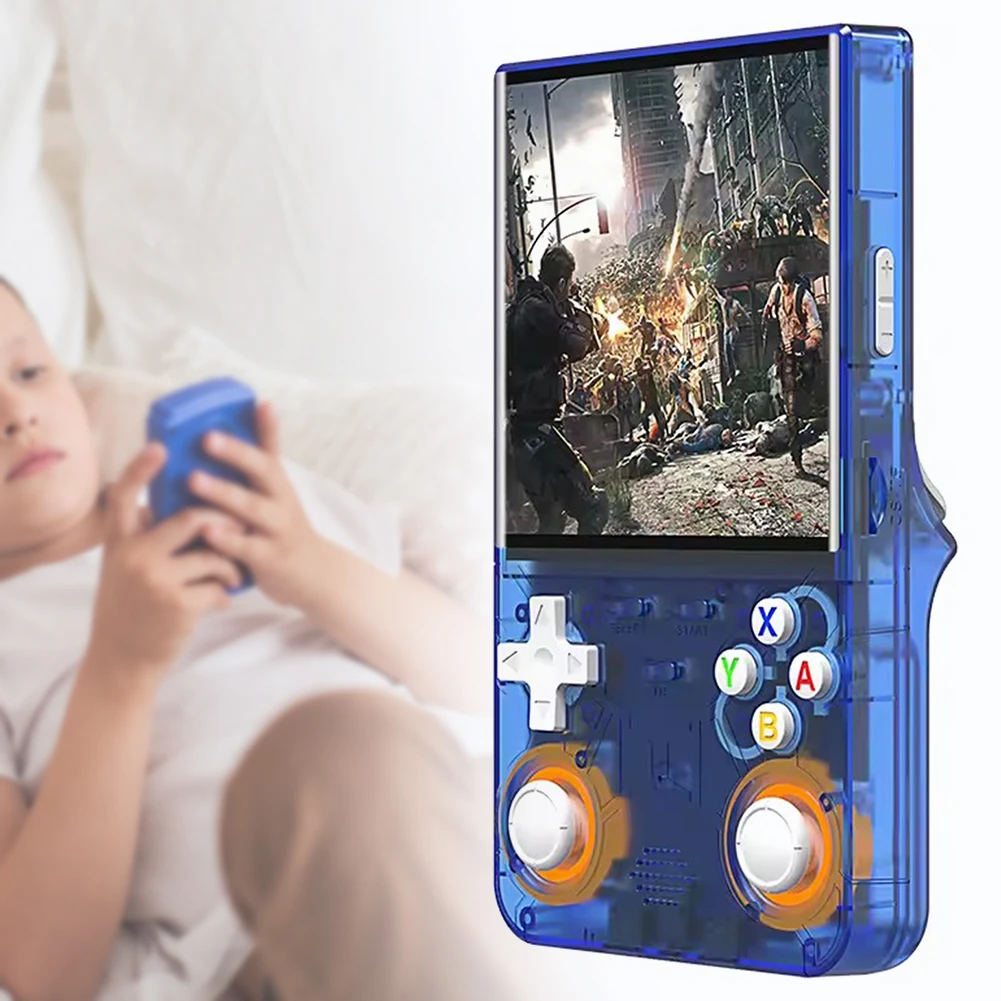 

Ретро игровая система с предварительно загруженными играми, 4-дюймовый экран IPS, портативный видеоплеер, подарок для мальчиков и девочек