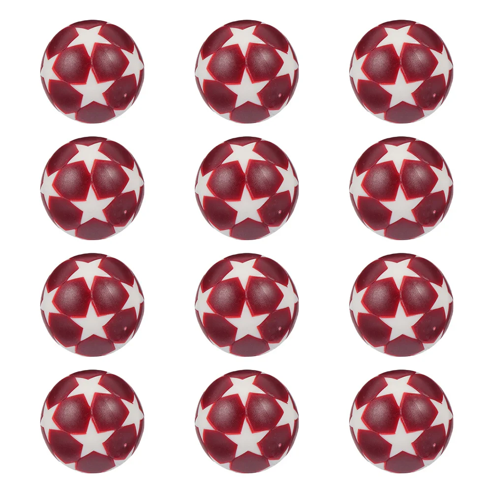 

12Pcs Tabletop Game Footballs Plastic Soccer Ball Lightweight Durable Creative Design Excellent Gaming Experience
