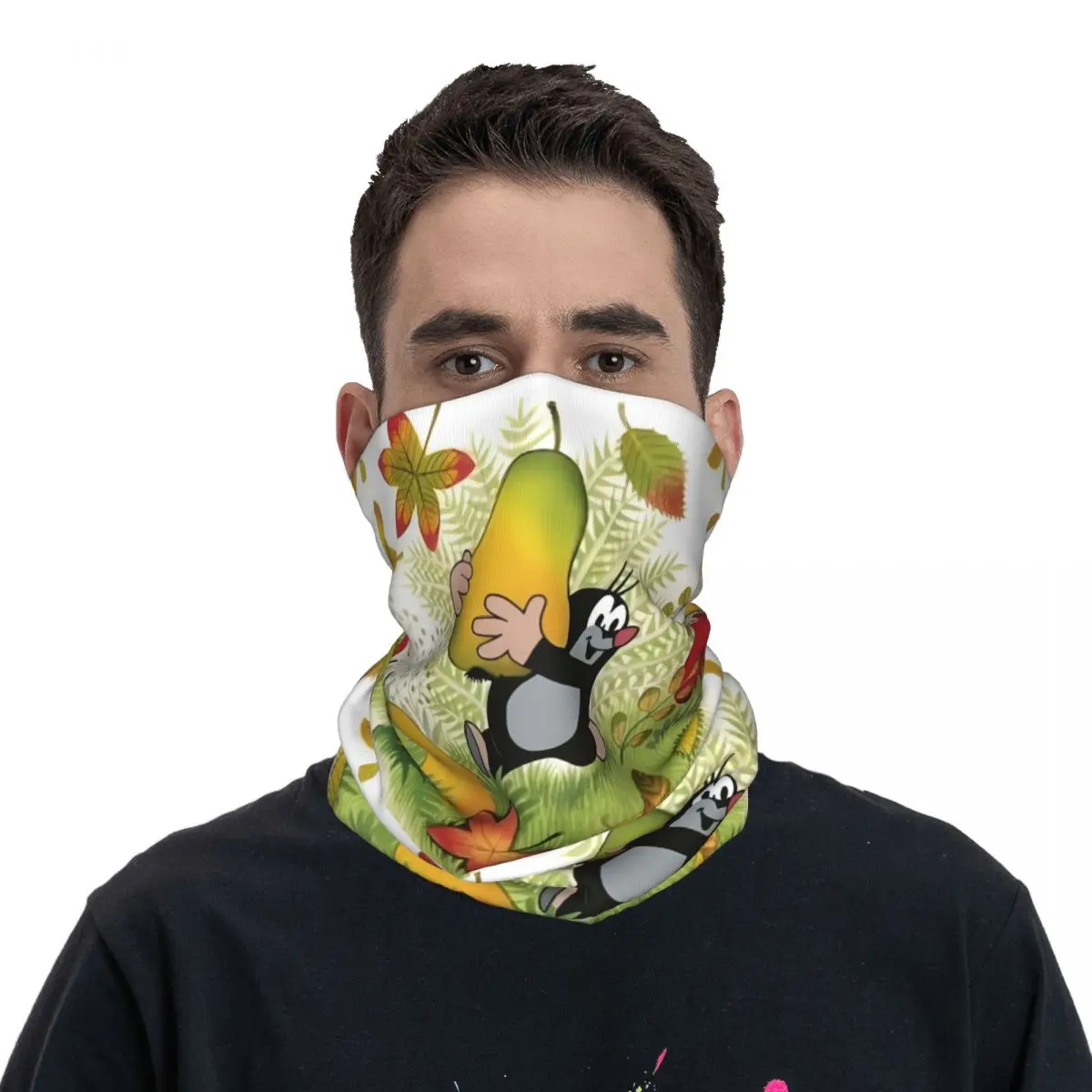 The Little Mole-Couvre-cou bandana unisexe pour adultes, cagoule respirante, écharpe ronde, cyclisme, 3