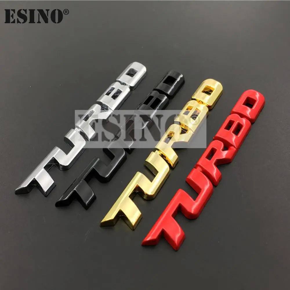 New Car Styling Car Turbo Boost Loading Boosting 3D Metal Chrome Zinc Alloy 3D Emblem Badge Sticker Decal Auto Accessory