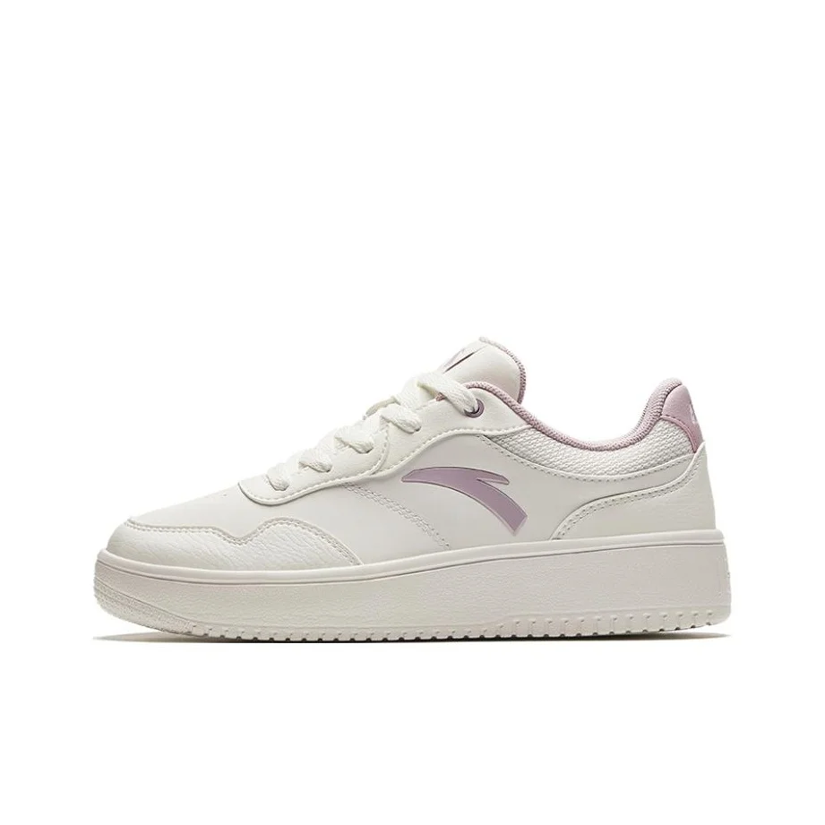 Anta Light Course Low top Skateboard Shoes Women's White Pink 922428010-3