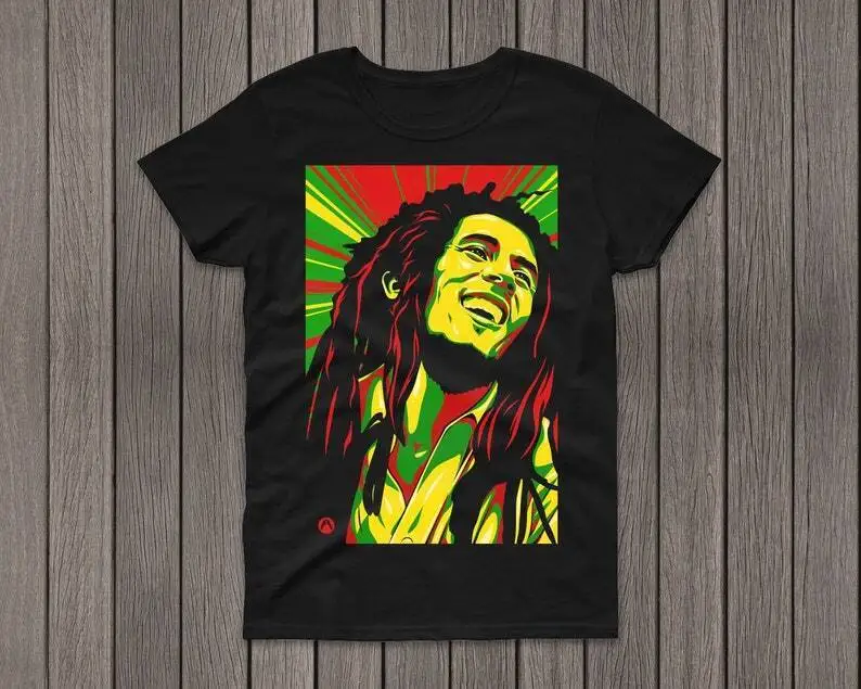 Bob Marley Music Rock Black T Shirt At61493