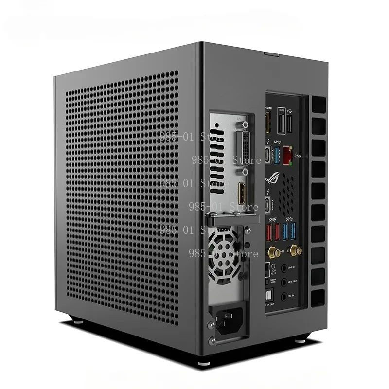 1U Power Supply Dual-Slot 1.0 Mini A24-V6, 5.38L ITX Half-Height Single-Display Chassis