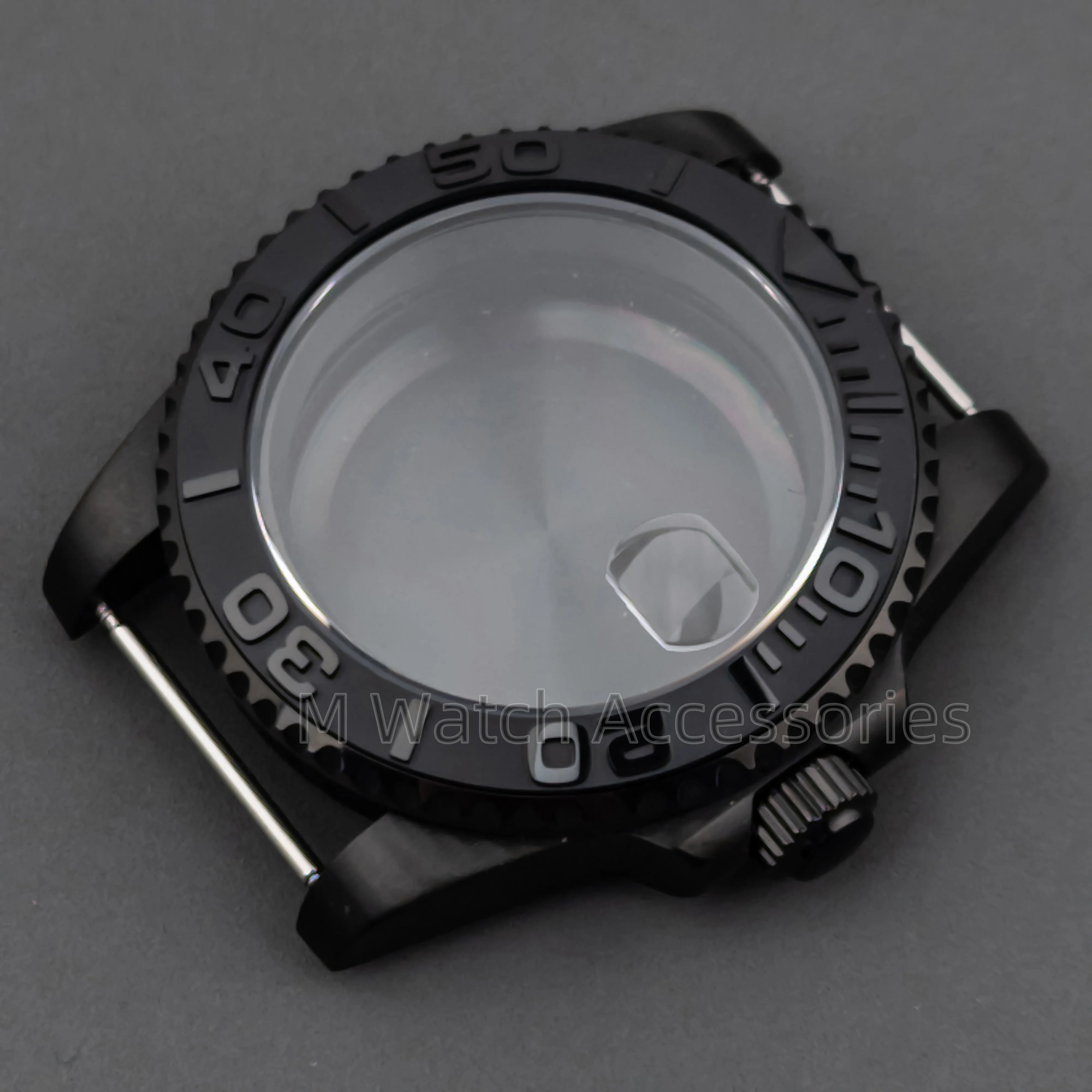 

40mm NH35 Case Black for GMT Submariner GMT NH34 NH35 NH36 movement 28.5mm dial Sapphire Glass Stainless Steel Dive Watch Cases