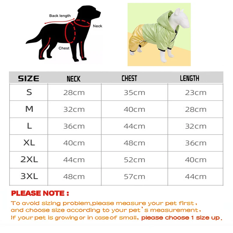 New Winter Pet Dog Clothes Waterproof Coat Cotton Warm Down Jacket Cotton Hoodies For Chihuahua Puppy Clothing