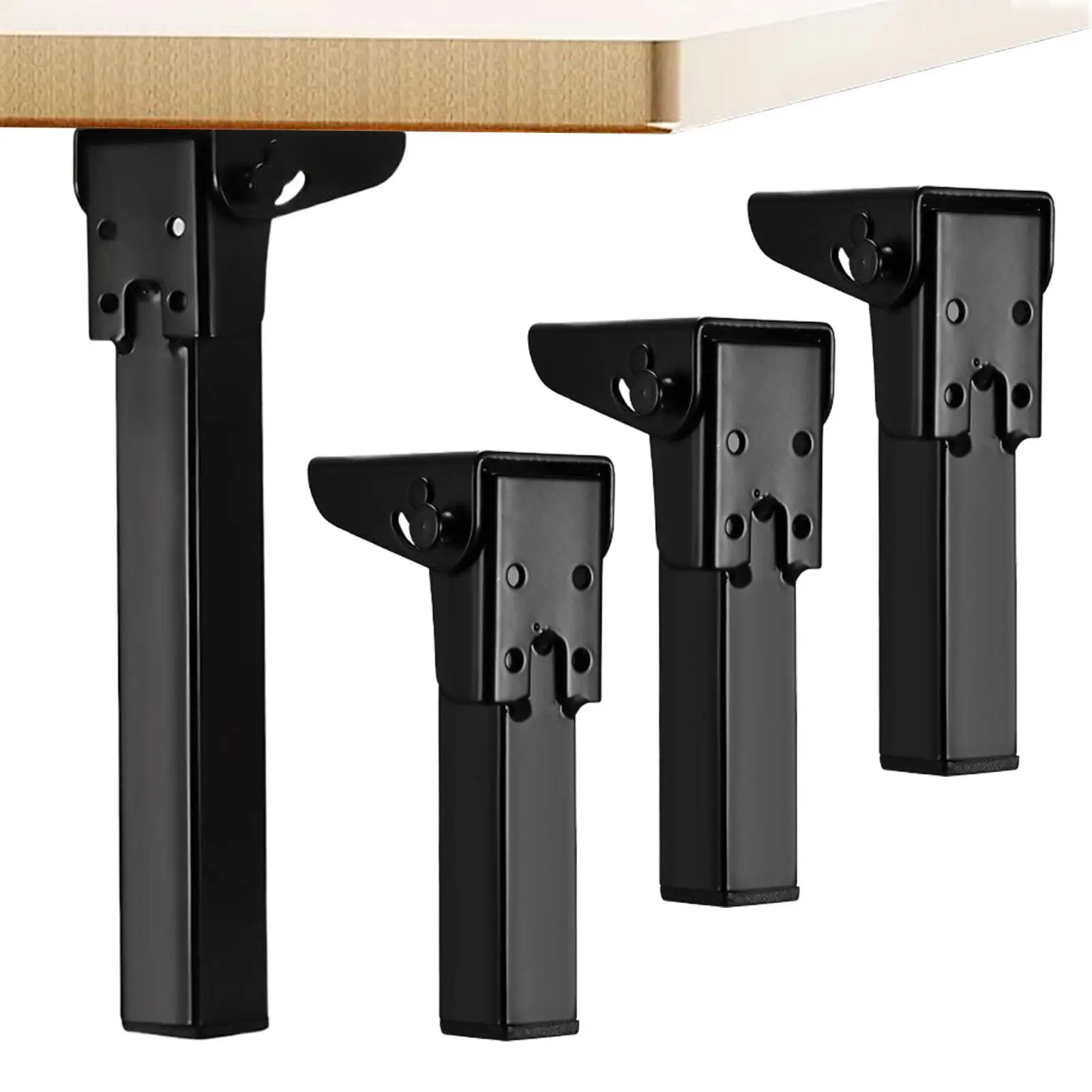 4pcs 90-degree Metal Folding Table Legs 6/8/10/12 Inch Metal Coffee Table Legs For Coffee Tables Computer Desks Dining Tables