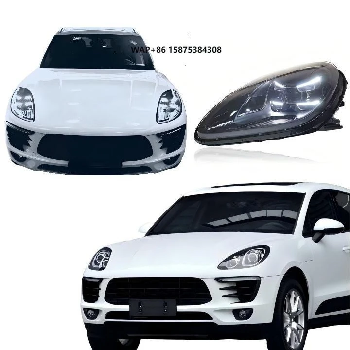 

LED Headlight for Porsche Macan 2014-2023 Quality Aftermarket Red Lens Blue Full Coverage New Auto Exterior Lighting