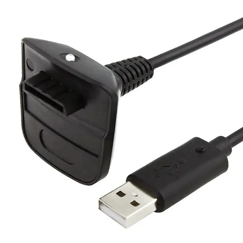 Fotografia 7: Cabo de carregamento USB para Xboxes 360, alça, preto e cinza