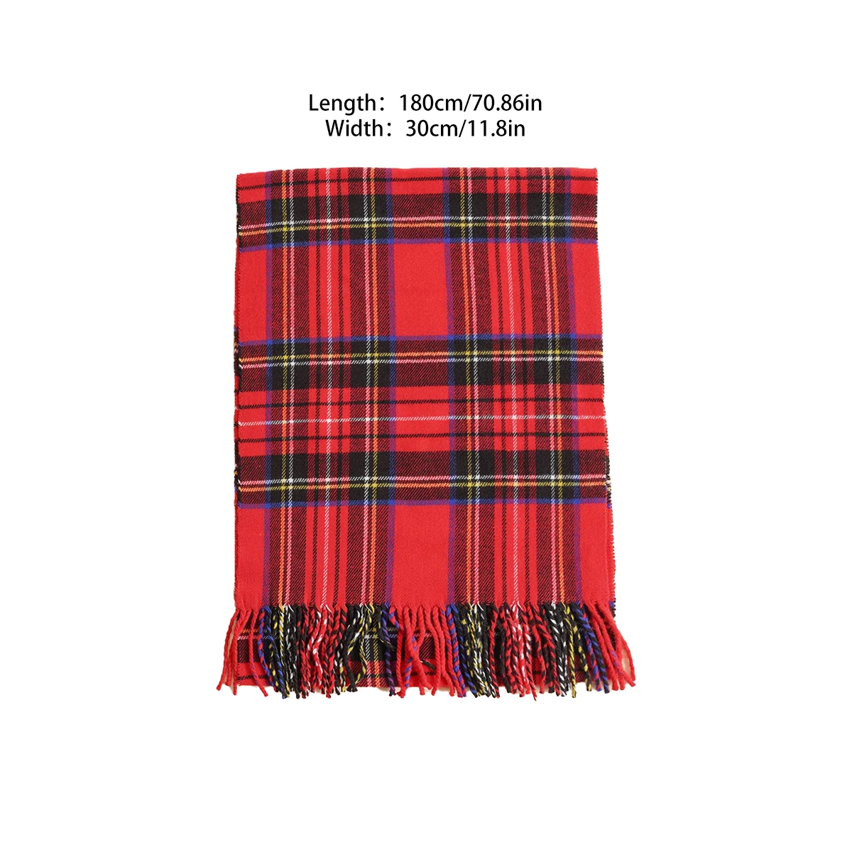 Super Soft Scottish Tartan Cashmere Plaid Scarf Large Tartan Scarves For Men Women Autumn And Winter Thick Plaid Shawls