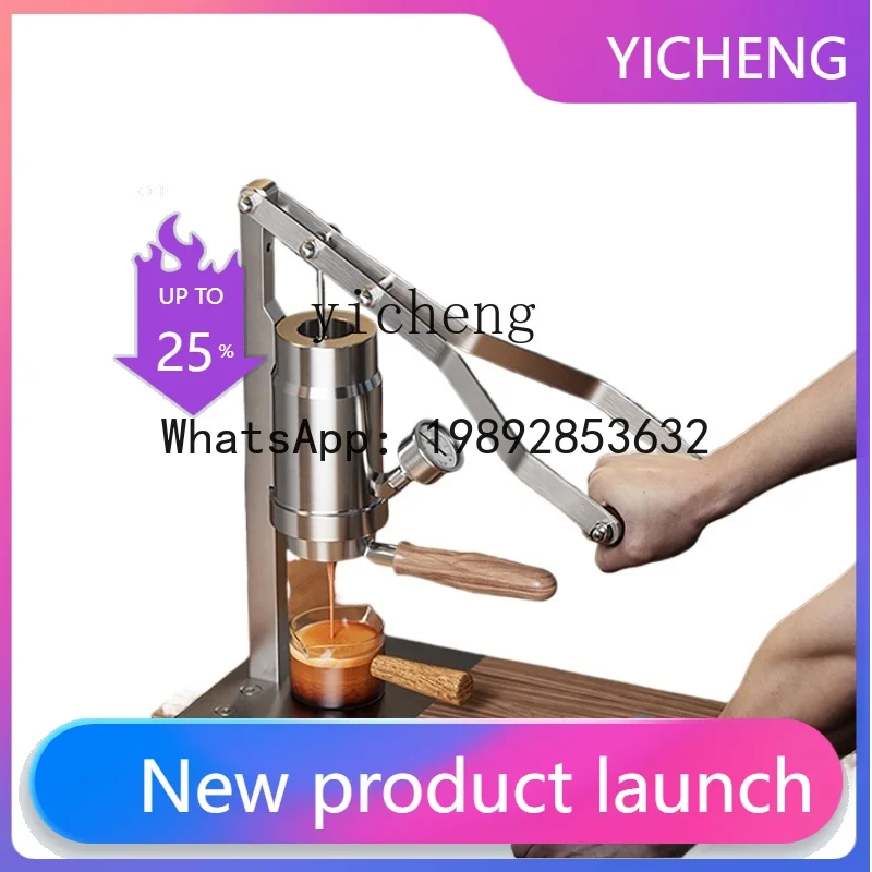 

KFJ Coffee Machine Household Small Portable Outdoor Italian Coffee Machine Concentrated