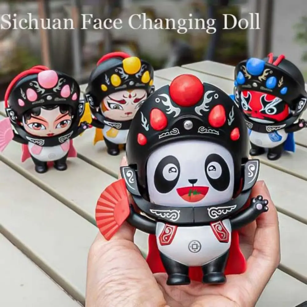 Face Change Sichuan Face Changing Doll Sichuan Opera Chinese Style Face Changing Panda Doll DIY Crafts 5 Facial