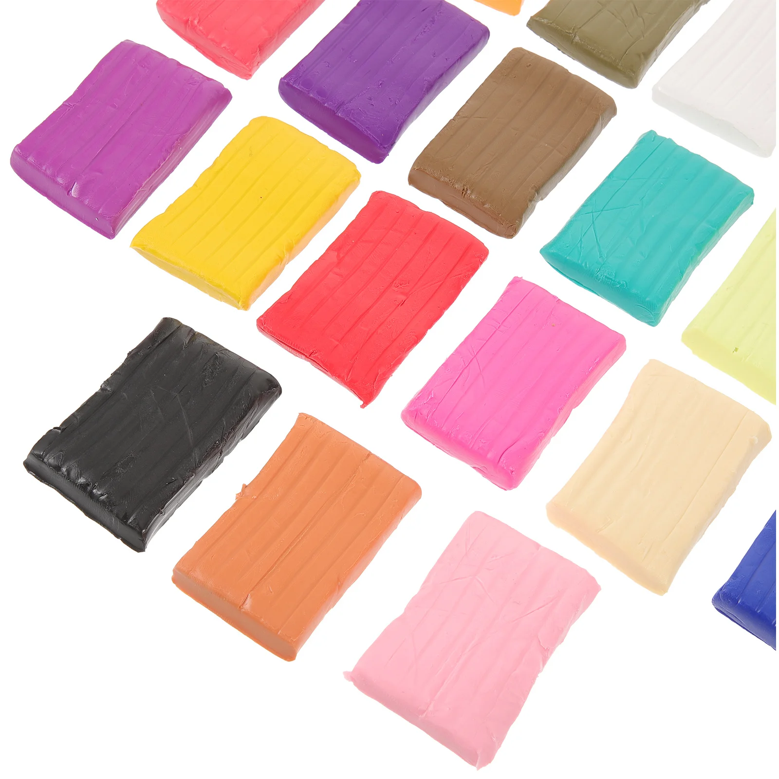 Kit d'argile polymère colorée pour bricolage, outils de sculpture pour enfants, cuisson au four, projets artisanaux de modélisation, fabrication de boucles d'oreilles et de porte-clés, 1 ensemble