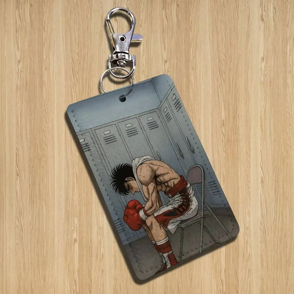 Makunouchi COOL Hajime no Ippo Card Holder Keychain Key Ring Door Lock Access Protective Case For Security Gift