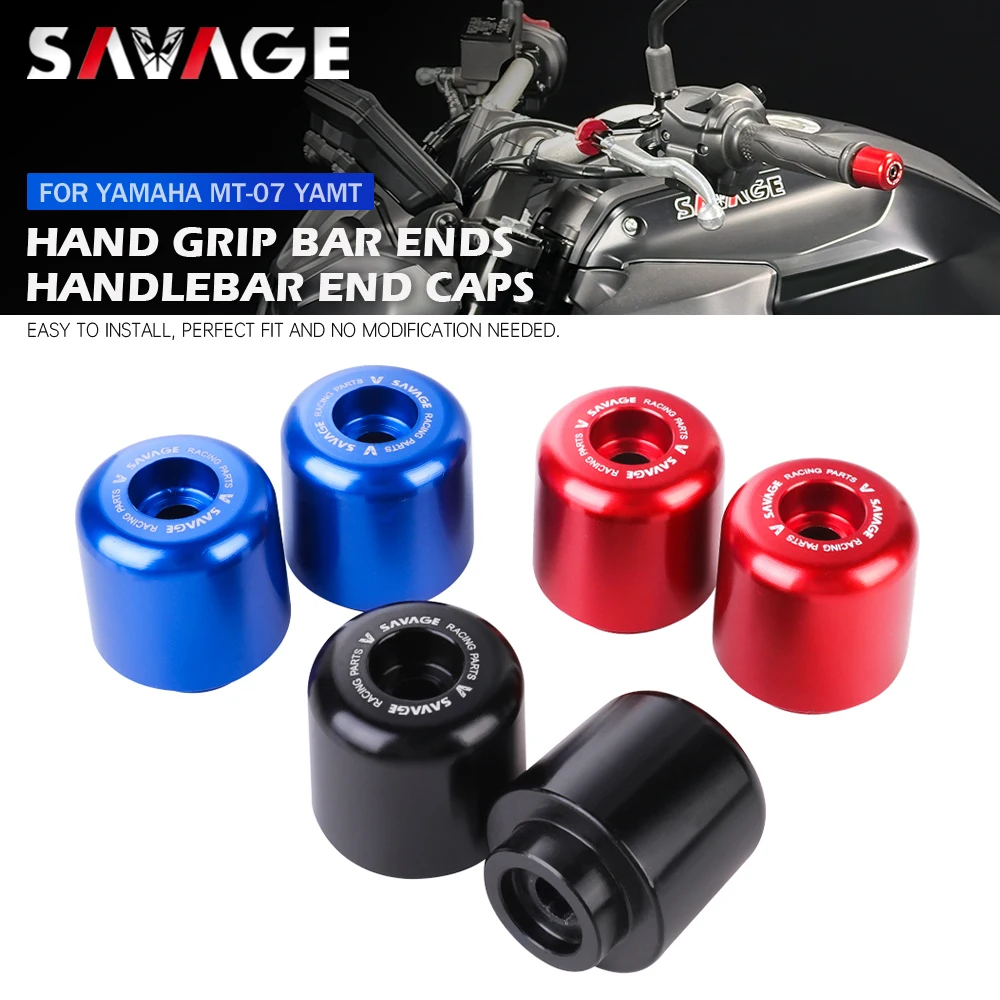 Tapones de manillar 2026 MT07 para YAMAHA MT-07 Y-AMT MT 07 FZ07 2014-2025, contrapesos de manillar de motocicleta, tapones deslizantes