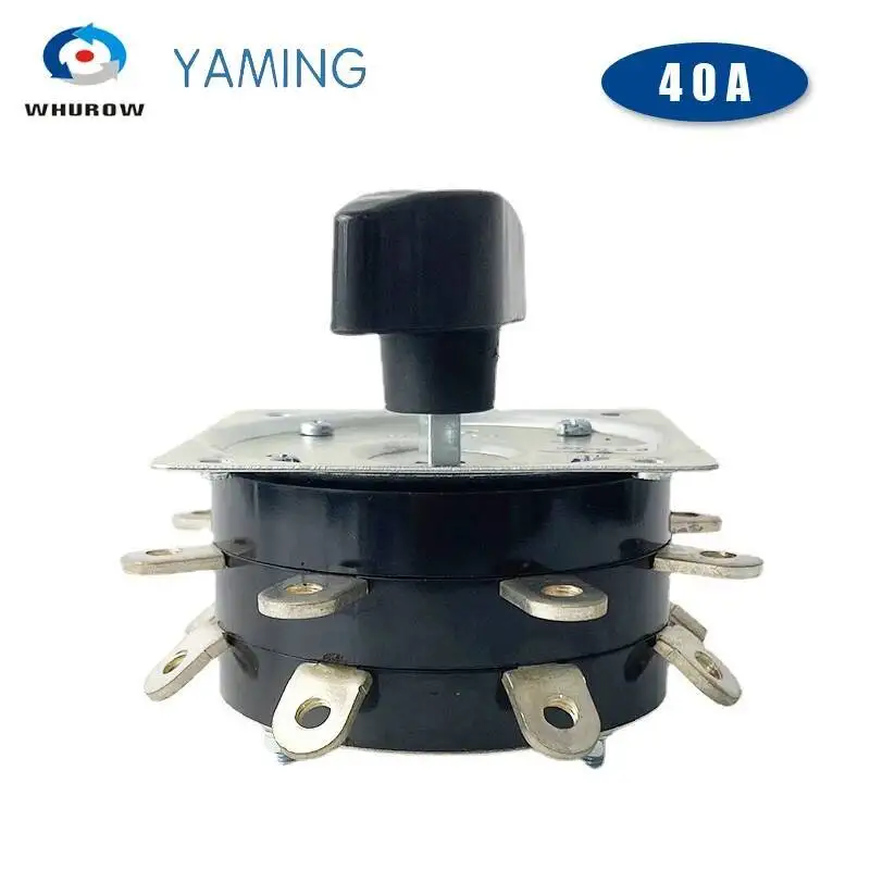 Welder Switch KDH-40/2-8 Contactor 8 Position Two Poles 16 Pins 40A For Welding Machine Rotary Copper Pin Silver-plate