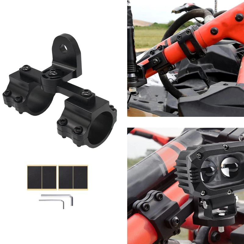 

Adjustable Flagpole Light Bracket Whip Light Bar Led Mounting Bracket for Rzr 900 1000 Xp Pro X3 Commander Mule Yxz Talon