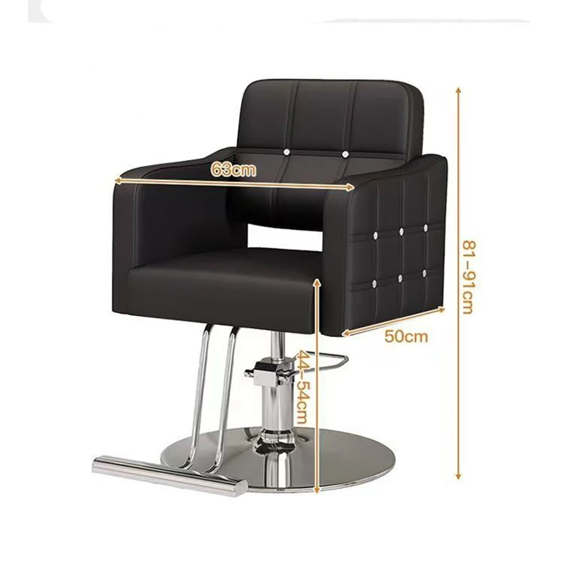 Modern Barbershop Barber Chair Supportive Space Saving Salon Chair Adjustable Cushioned Fauteuil Coiffure Beauty Salon Furniture