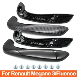 Kit de reparación de manija de puerta Interior de coche, accesorio para Renault Megane 3 MK3 Fluence 2008-2016, 809540001R 809600007R