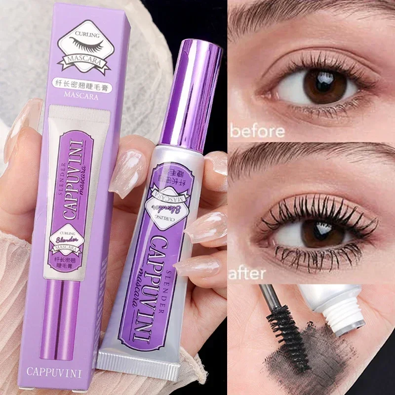 Lasting Natural Black Mascara Waterproof Sweatproof Non-smudge Thick Curl Eyelashes Extension Mascara Eye Makeup Beauty Cosmetic