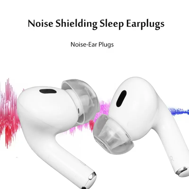 Air Pods Pro 用アップグレードイヤーチップ交換用シリコン耳栓圧力軽減ノイズリダクション AirPods Pro 用透明イヤーチップ