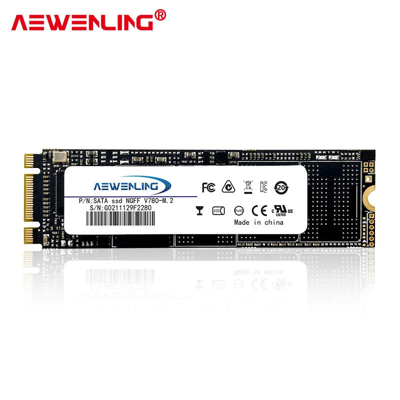 AEWENLING M2 SSD M.2 SATA 64GB 128GB 256GB 512gb 1 تيرا بايت HDD NGFF Sata3 2280 مللي متر القرص HDD ديسكو دورو لأجهزة الكمبيوتر المحمول سطح المكتب 2280