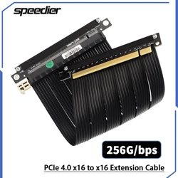 Riser Silver Double Reverse PCIE 4.0 Riser PCI Express 16x To x16 RTX3090 Graphics Card Extender Cable For A4 ITX Motherboard