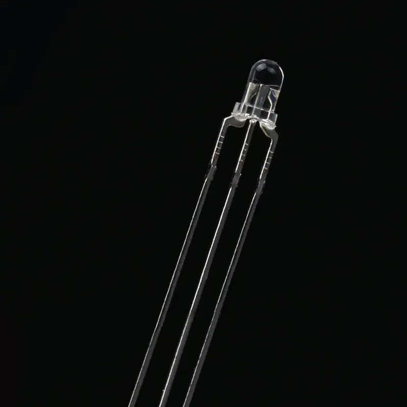 10pcs/lot F3 3mm LED Bi-Color Transparent Common Anode Round Light Emitting Diode Two Dual Red Green Plug-in Practice DIY Kit