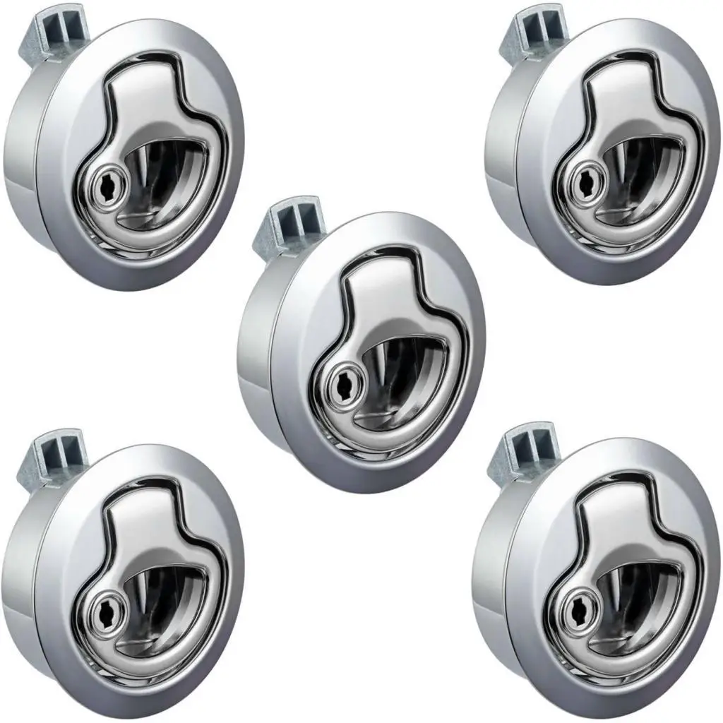 Wardrobe Door Lock Replacement Zinc Alloy Drawer Lock Set Modern Cupboard Lock for Home Security