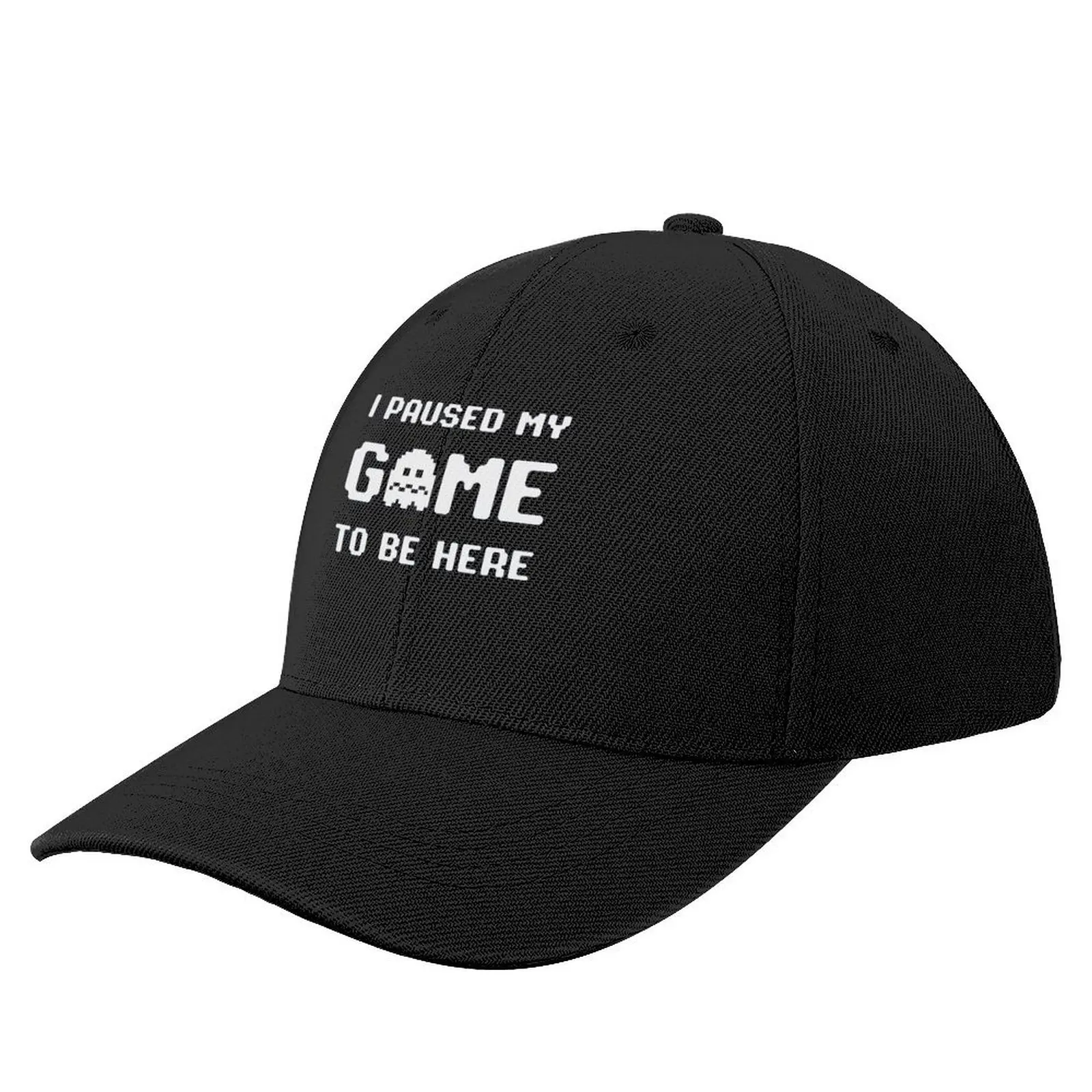 I Paused My Game To Be Here Funny Gamer Shirt Sarcastic Gaming Cool Gamer Tee Shirt Gift For Gamer Men Women Youth Baseball Cap