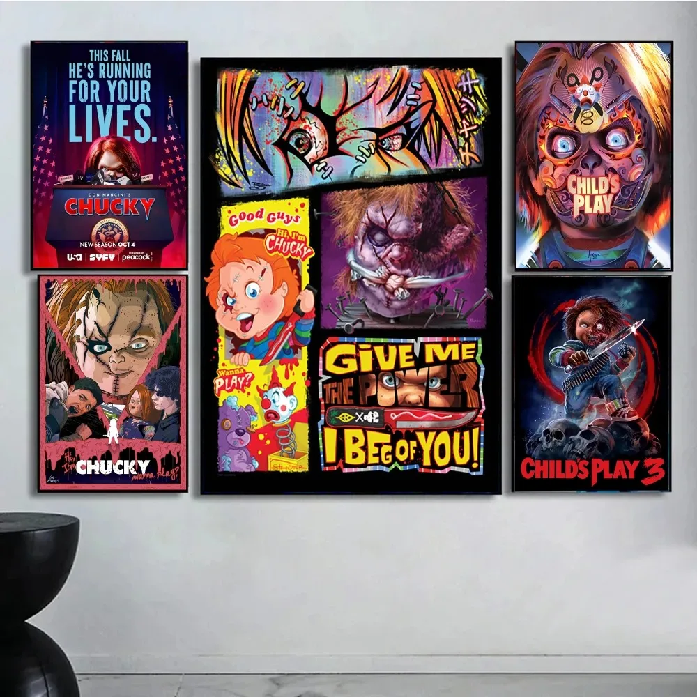 Classic Chucky Horror Movie Good Quality Prints and Posters HD Quality Poster Wall Art Painting Study Home Decor