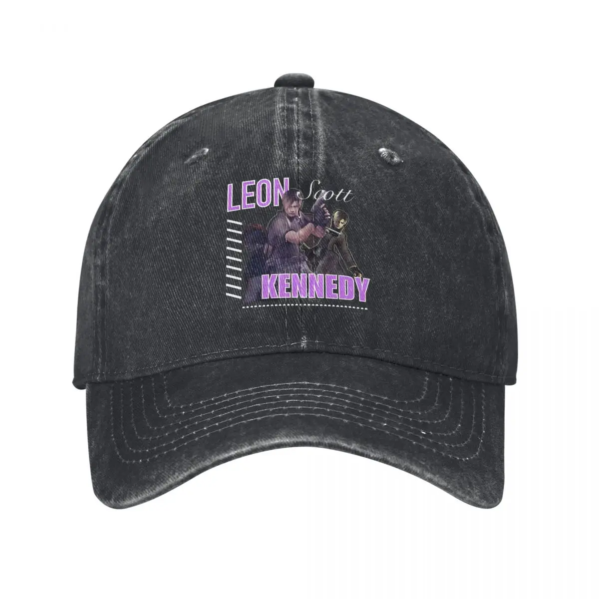 Leon S Kennedy Multicolor Hat Peaked Women's Cap Cool Collage Personalized Visor Protection Hats