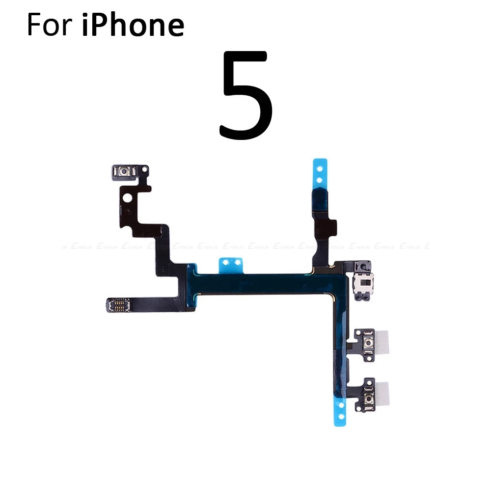 For iPhone 4 4S 5 5S 5C 6 6S SE 2016 Plus Volume Button Power Switch On Off Button Key Flex Cable image 2