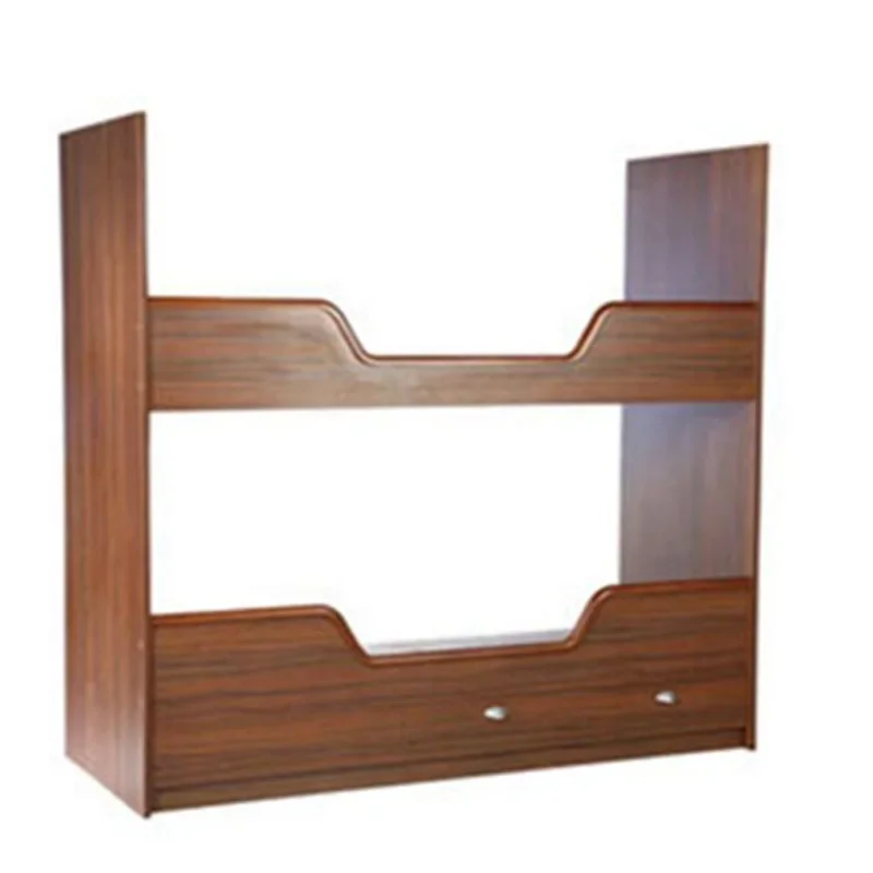 Ship furniture, top and bottom frame bed, sea style with double drawers, wooden bunk bed with mattress