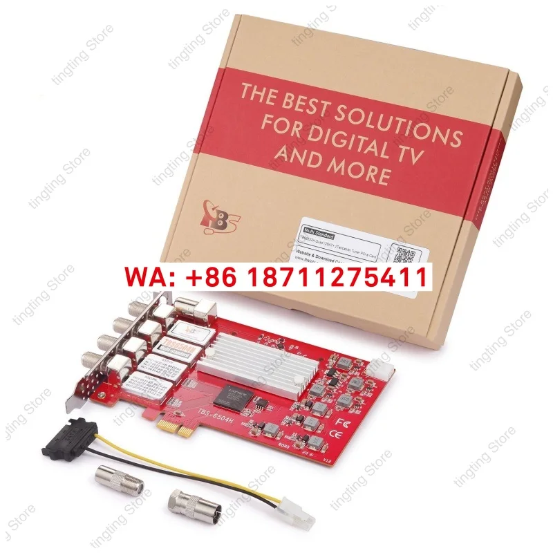 TBS6504H Multi Standard Quad Tuner PCI-E Card Receiver Card