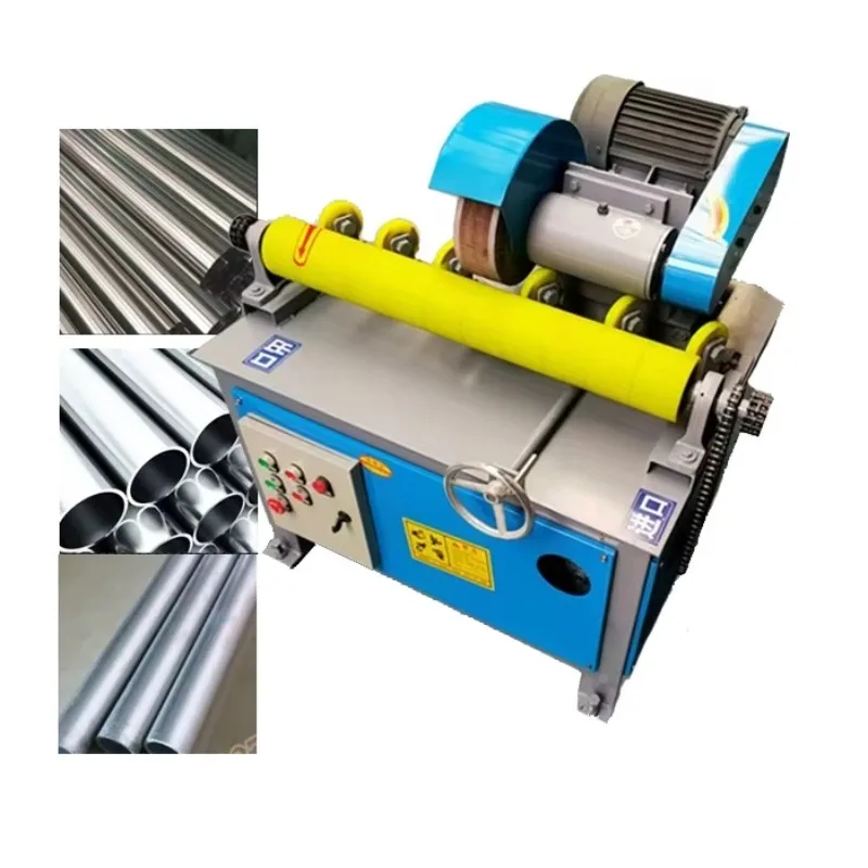 

Full Automatic Stainless Steel Wire Grinding Machine Brushed Aluminum Metal DeburrTube And Pipe Polishing Machine