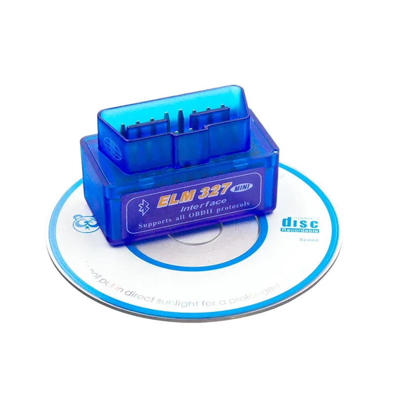 FCC CE Rohs Low Price Blue Color Car Diagnostic Tool Wireless Mini Elm327 V2.1  2.0 Android Scanner Automotive Obd2