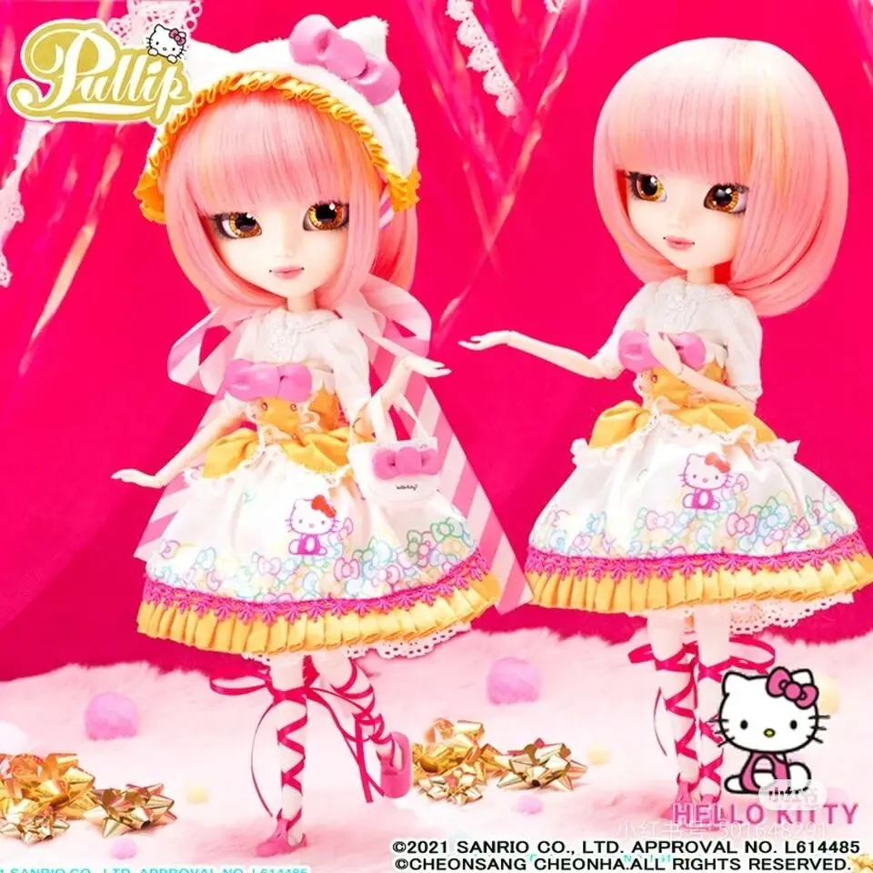 Pullip Sanrio Postacie Anime Model Kuromi Sweet Dream Ver Hellokitty My Melody Cinnamoroll Lala&Kiki 1/6 Ruchome Stawy BJD Zabawka