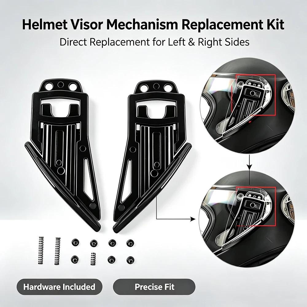Helmet Accessories For AGV Pista GPR GPRR CORSA R RACE3 Metal Base Clip Chin Guard Square Buckle Nose Protection Replacement