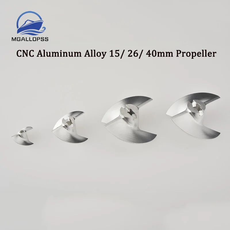 RC tekne CNC alüminyum 15/26/40mm su itme kumandalı olta atıcı tekne su pompası püskürtücü pervane sprey pervane su itme pervanesi RC Jet tekne