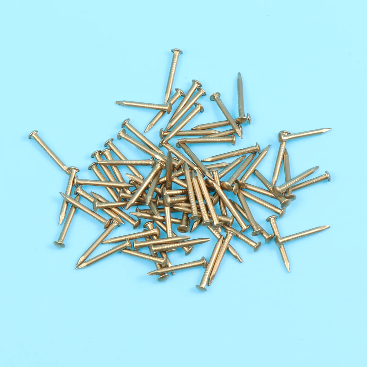 200 Pcs Brass Nails Furniture Fringe Crochet Hook Short Oval Press on Kit Decorative Bracelet