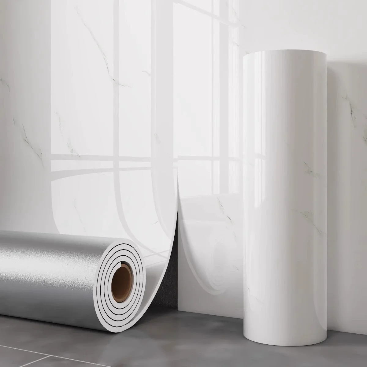 1 rol marmer dik schuim imitatie keramische tegels zelfklevend behang slaapkamer behang badkamer waterdichte muursticker