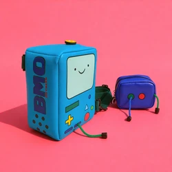 BMO Merch Single Shoulde Backpack CrossBody Finn Jake BMO Messenger bag Cartoon Single Straps Bag Beemo Children Birthday Gifts