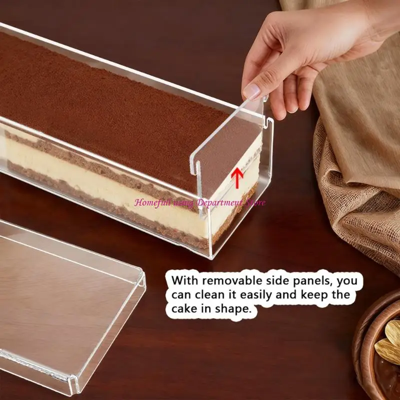 Clear Acrylic Dessert Box Perfect for Visual Appeal of Tiramisu and Mousses