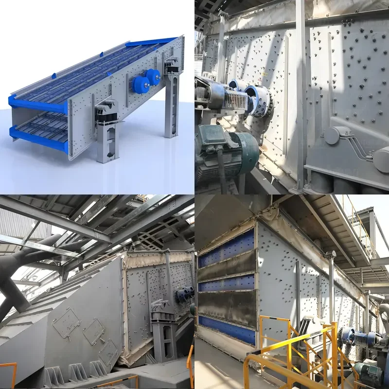 2026 CE Linear Vibrating Screen 13-80m/h for Ore and Stone Finished Sand Screening with Large Dispersion 3 Layers Motor